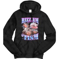 Rizz Em With The Tism Meme Moo Deng Tie Dye Hoodie