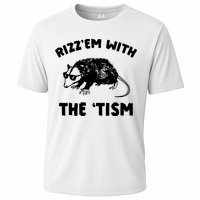 Rizz Em With The Tism Neurodivergent Autism Awareness Cooling Performance Crew T-Shirt