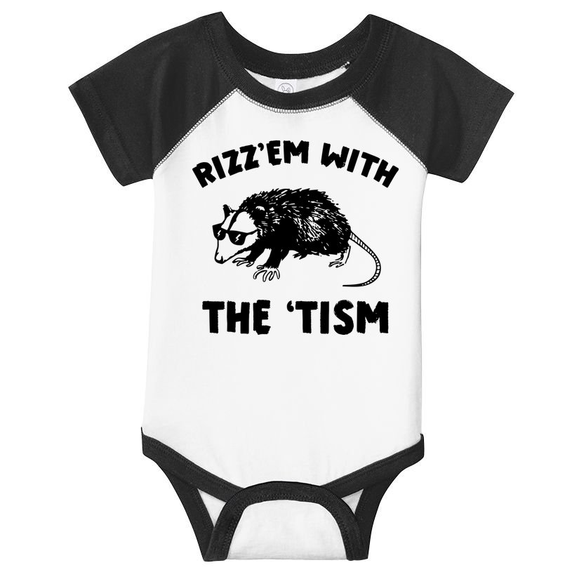 Rizz Em With The Tism Neurodivergent Autism Awareness Infant Baby Jersey Bodysuit