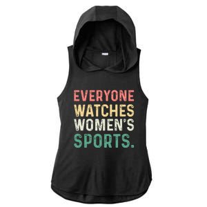 Retro Everyone Watches Womens Sports Ladies PosiCharge Tri-Blend Wicking Draft Hoodie Tank