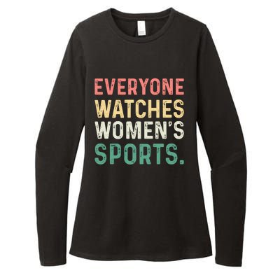 Retro Everyone Watches Womens Sports Womens CVC Long Sleeve Shirt