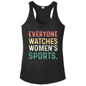 Retro Everyone Watches Womens Sports Ladies PosiCharge Competitor Racerback Tank