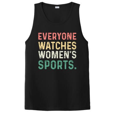 Retro Everyone Watches Womens Sports PosiCharge Competitor Tank