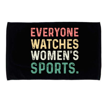 Retro Everyone Watches Womens Sports Microfiber Hand Towel