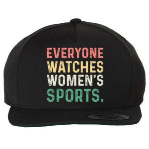 Retro Everyone Watches Womens Sports Wool Snapback Cap