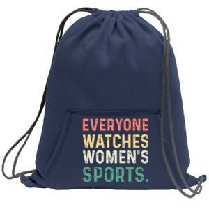 Retro Everyone Watches Womens Sports Sweatshirt Cinch Pack Bag