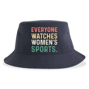 Retro Everyone Watches Womens Sports Sustainable Bucket Hat