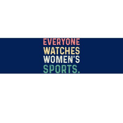 Retro Everyone Watches Womens Sports Bumper Sticker