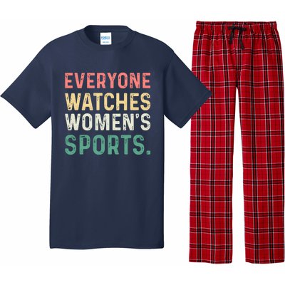 Retro Everyone Watches Womens Sports Pajama Set