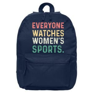 Retro Everyone Watches Womens Sports 16 in Basic Backpack