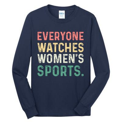 Retro Everyone Watches Womens Sports Tall Long Sleeve T-Shirt