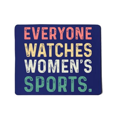 Retro Everyone Watches Womens Sports Mousepad