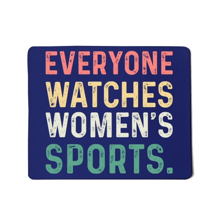 Retro Everyone Watches Womens Sports Mousepad