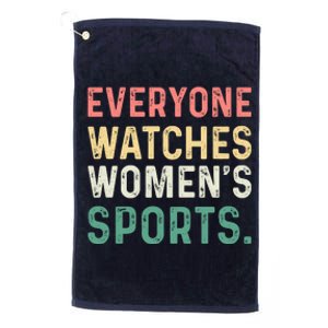 Retro Everyone Watches Womens Sports Platinum Collection Golf Towel