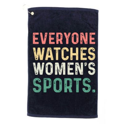 Retro Everyone Watches Womens Sports Platinum Collection Golf Towel