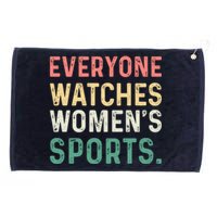 Retro Everyone Watches Womens Sports Grommeted Golf Towel