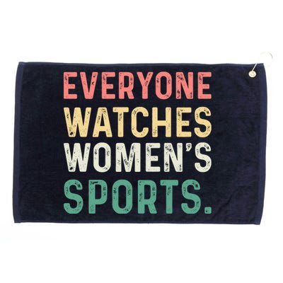 Retro Everyone Watches Womens Sports Grommeted Golf Towel