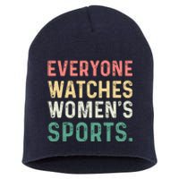 Retro Everyone Watches Womens Sports Short Acrylic Beanie