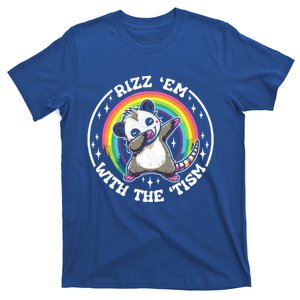 Rizz Em With The Tism Autism Funny Meme Autistic Opossum Gift T-Shirt