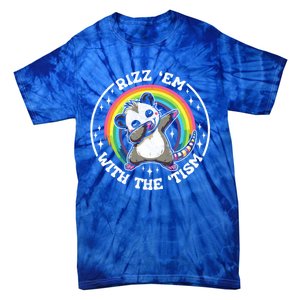 Rizz Em With The Tism Autism Funny Meme Autistic Opossum Gift Tie-Dye T-Shirt