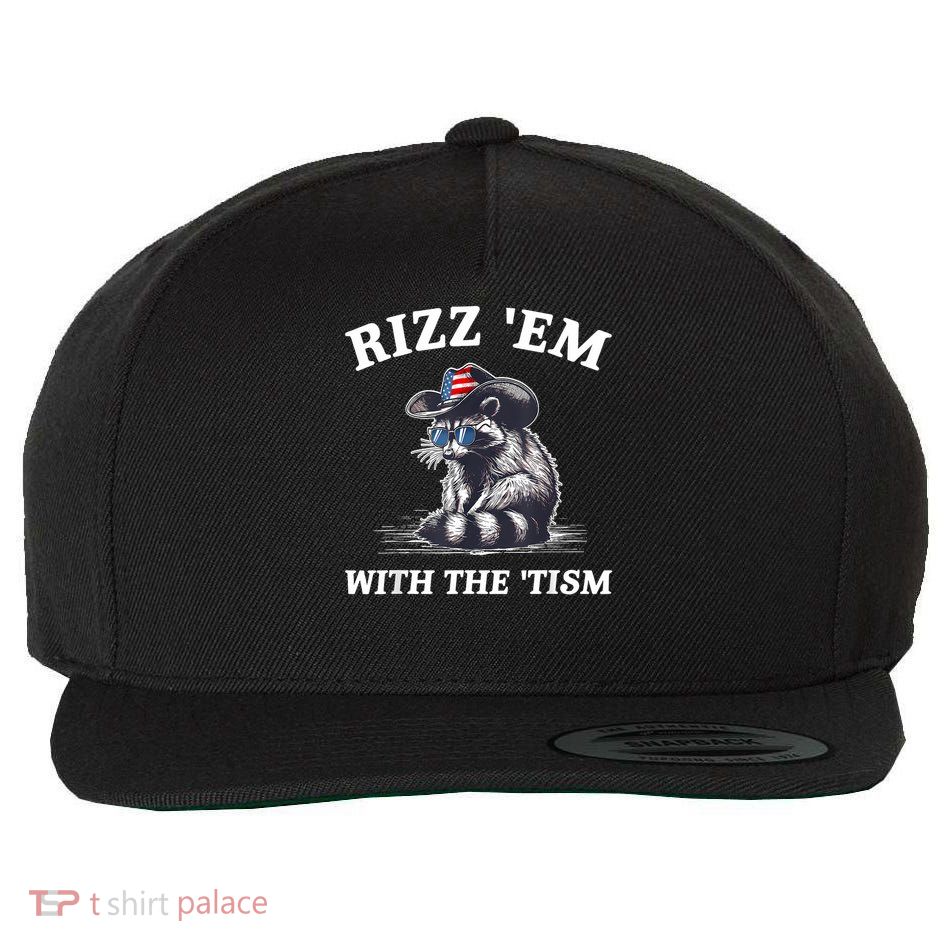 Rizz Em With The Tism Funny Autism Awareness Wool Snapback Cap