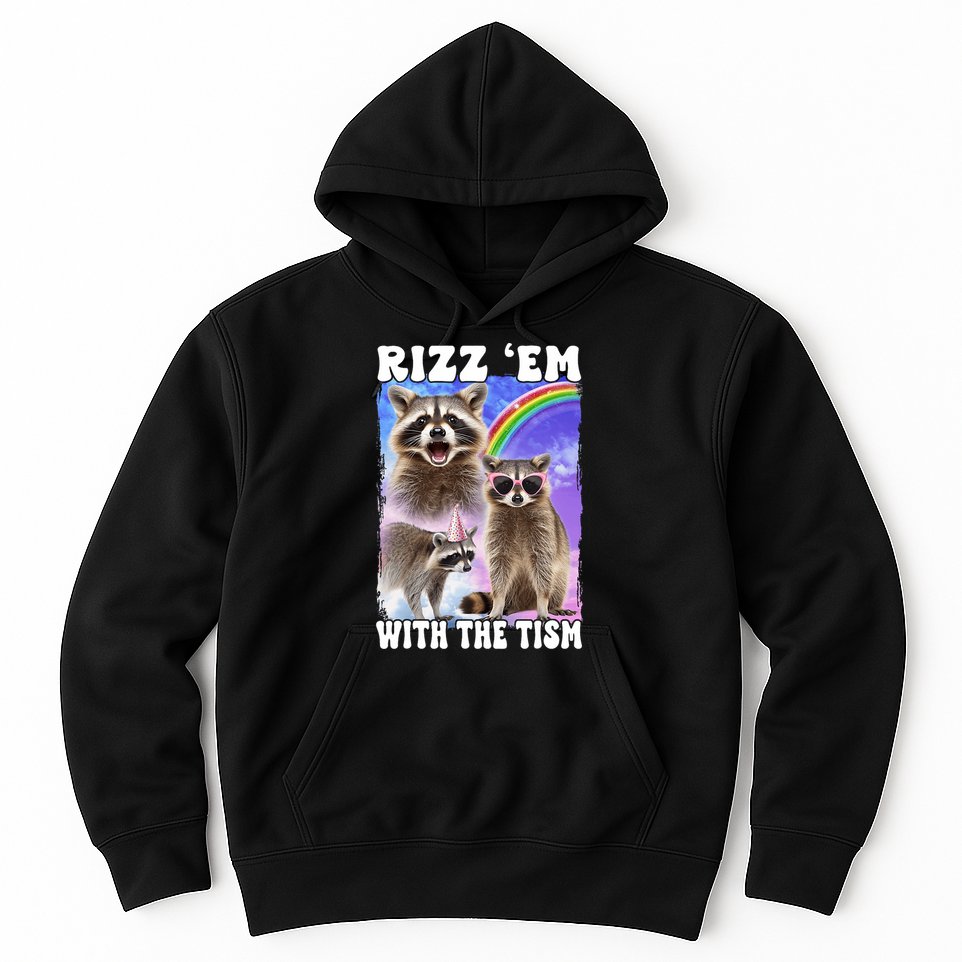 Rizz Em With The Tism Rizzler Ohio Rizz Hoodie