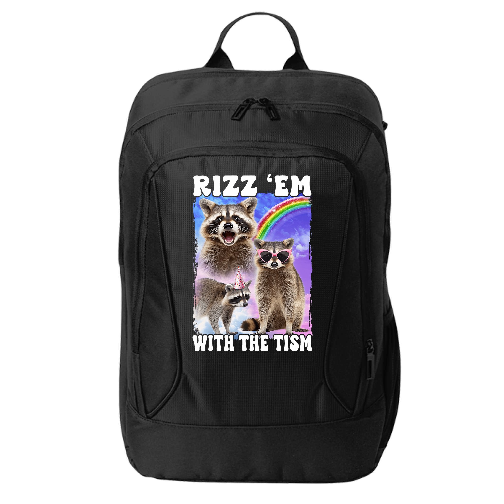 Rizz Em With The Tism Rizzler Ohio Rizz City Backpack