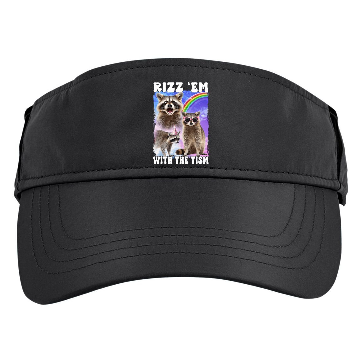 Rizz Em With The Tism Rizzler Ohio Rizz Adult Drive Performance Visor