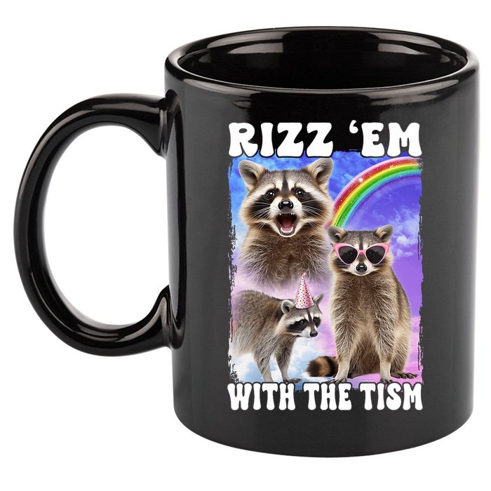 Rizz Em With The Tism Rizzler Ohio Rizz 11oz C Handle Ceramic Mug