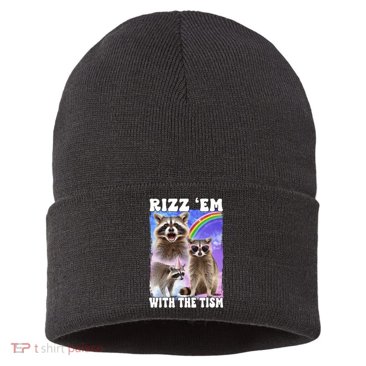 Rizz Em With The Tism Rizzler Ohio Rizz Sustainable Knit Beanie