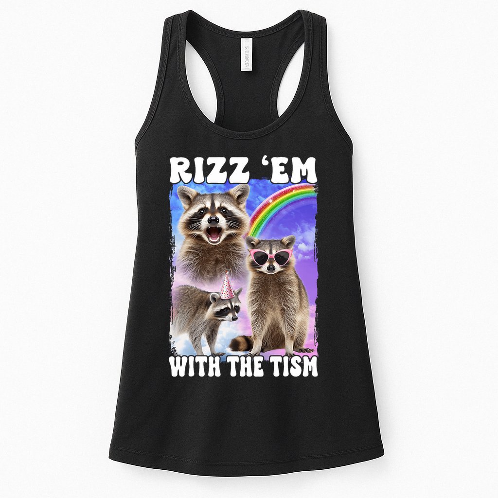 Rizz Em With The Tism Rizzler Ohio Rizz Womens Tank Top