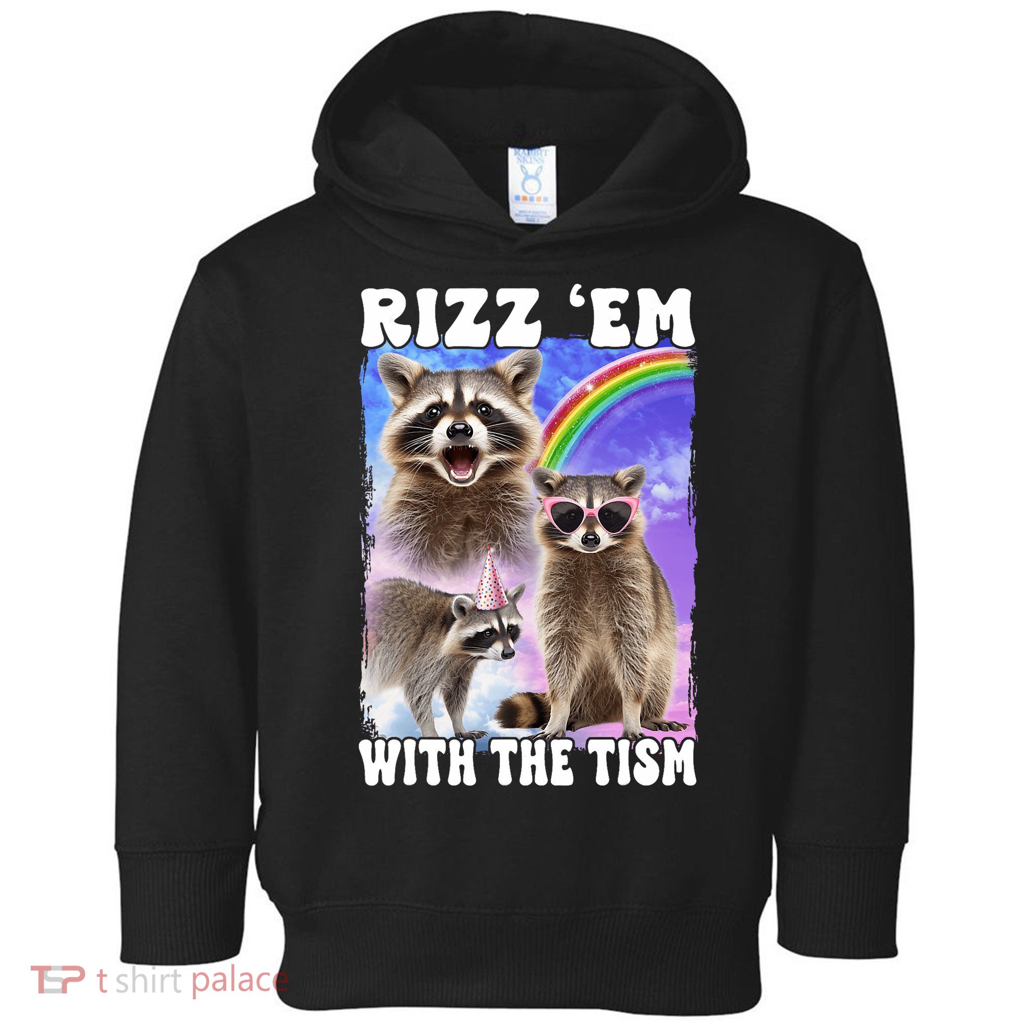 Rizz Em With The Tism Rizzler Ohio Rizz Toddler Hoodie