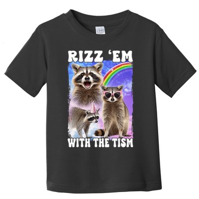 Rizz Em With The Tism Rizzler Ohio Rizz Toddler T-Shirt