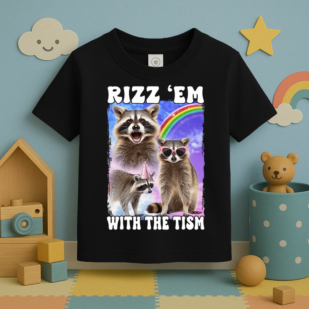 Rizz Em With The Tism Rizzler Ohio Rizz Toddler T-Shirt