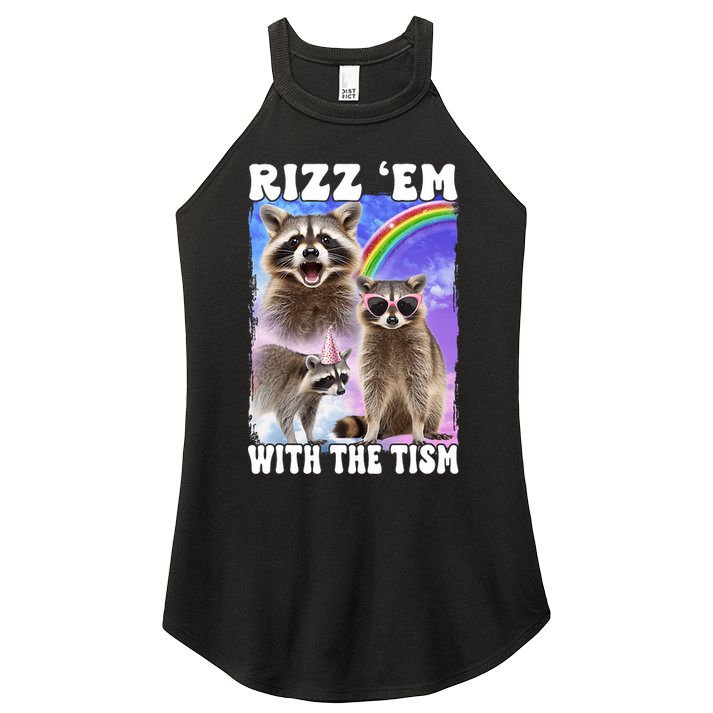 Rizz Em With The Tism Rizzler Ohio Rizz Women's Perfect Tri Rocker Tank