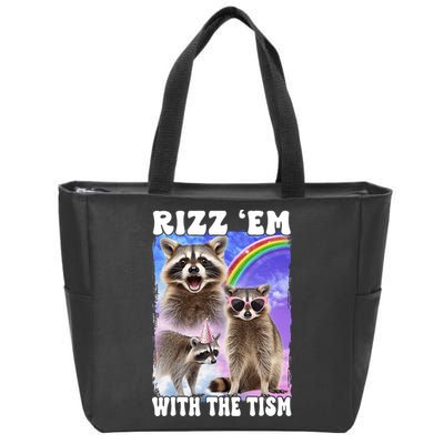 Rizz Em With The Tism Rizzler Ohio Rizz Zip Tote Bag
