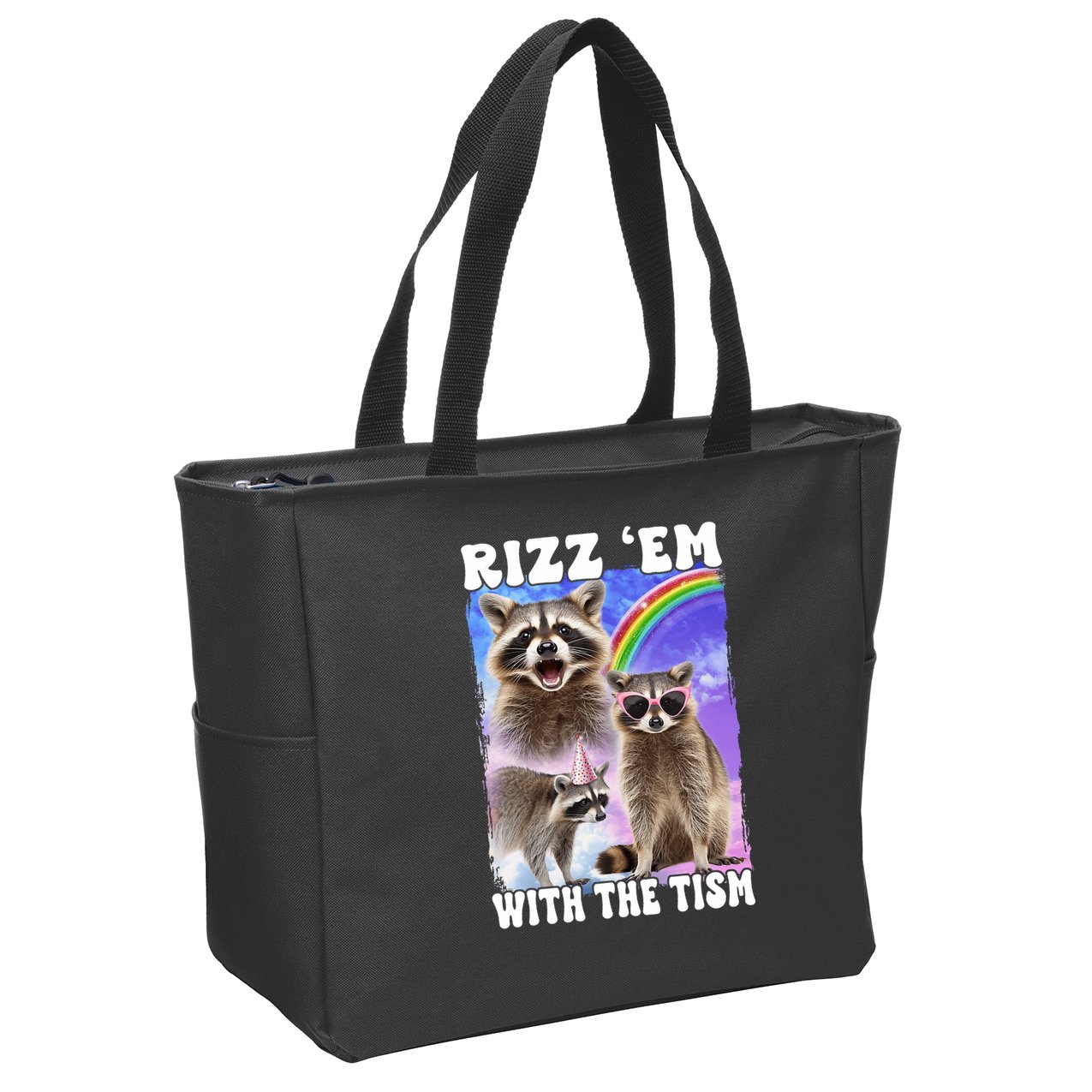 Rizz Em With The Tism Rizzler Ohio Rizz Zip Tote Bag