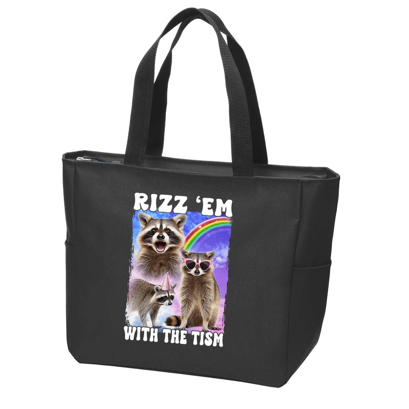 Rizz Em With The Tism Rizzler Ohio Rizz Zip Tote Bag