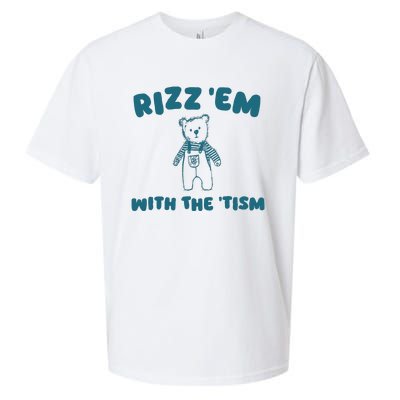 Rizz Em With The Tism Sueded Cloud Jersey T-Shirt