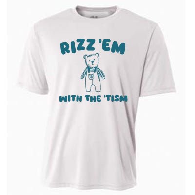 Rizz Em With The Tism Cooling Performance Crew T-Shirt