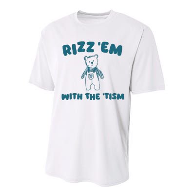 Rizz Em With The Tism Performance Sprint T-Shirt