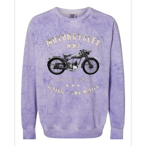 Royal Enfield Wdre Classic Motorcycle Ww2 Colorblast Crewneck Sweatshirt