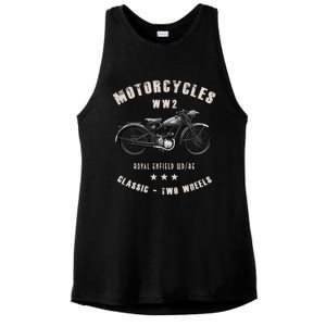 Royal Enfield Wdre Classic Motorcycle Ww2 Ladies PosiCharge Tri-Blend Wicking Tank