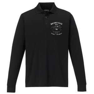 Royal Enfield Wdre Classic Motorcycle Ww2 Performance Long Sleeve Polo