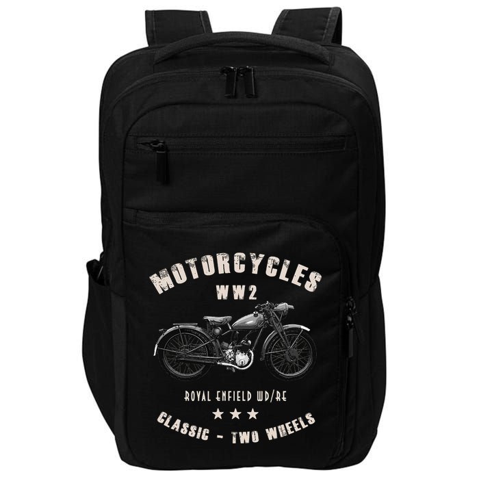 Royal Enfield Wdre Classic Motorcycle Ww2 Impact Tech Backpack