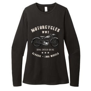 Royal Enfield Wdre Classic Motorcycle Ww2 Womens CVC Long Sleeve Shirt