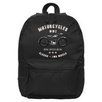 Royal Enfield Wdre Classic Motorcycle Ww2 16 in Basic Backpack