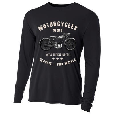 Royal Enfield Wdre Classic Motorcycle Ww2 Cooling Performance Long Sleeve Crew
