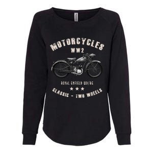 Royal Enfield Wdre Classic Motorcycle Ww2 Womens California Wash Sweatshirt