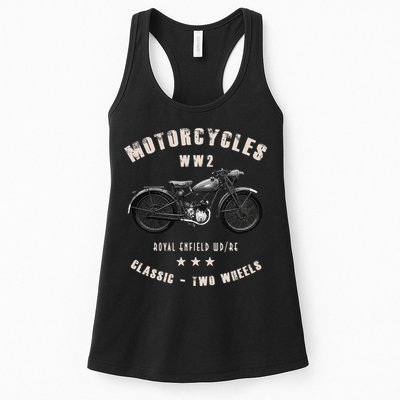 Royal Enfield Wdre Classic Motorcycle Ww2 Womens Tank Top